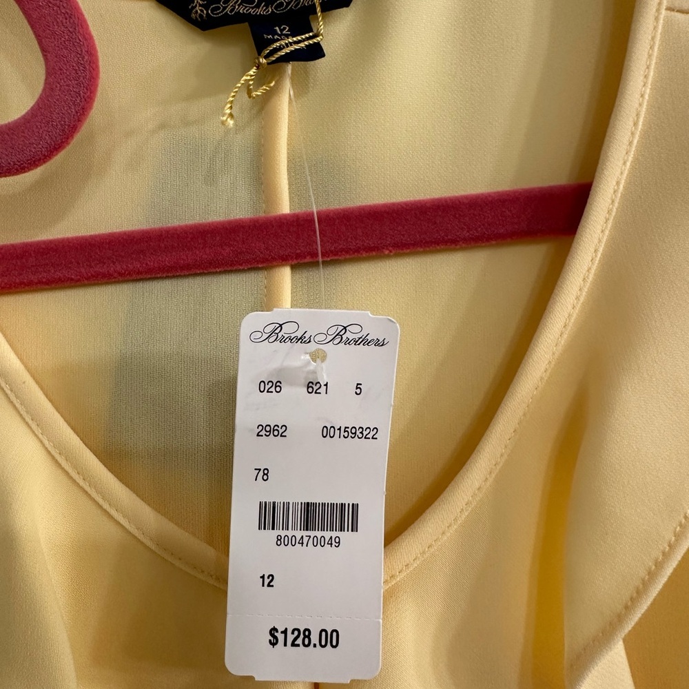 Brooks Brothers Ruffled Blouses - White and Yellow - Picture 2 of 5